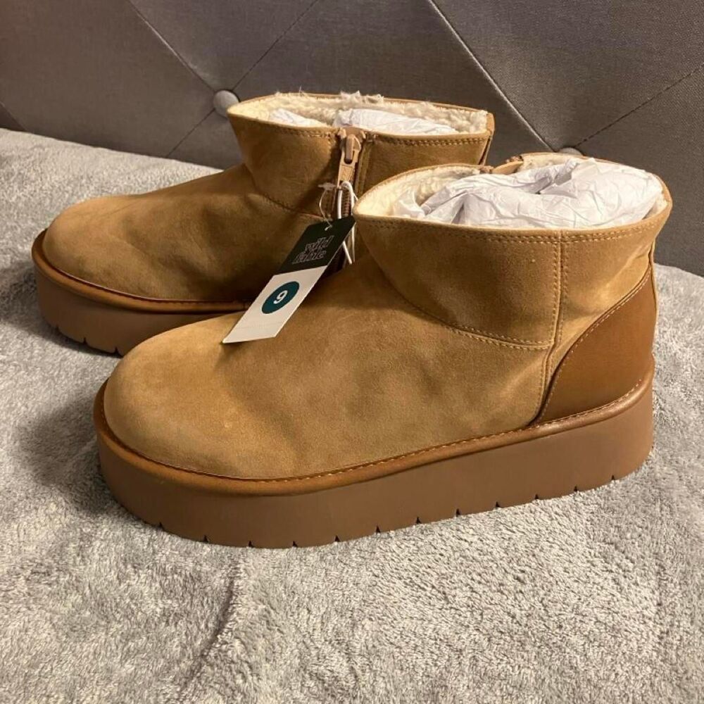 Wild Fable Missy Platform Booties with Memory Foam Insole